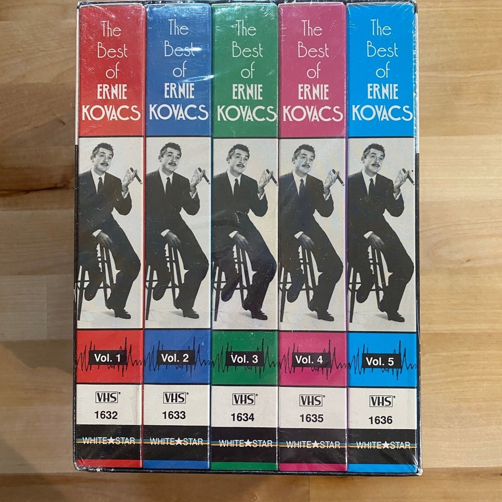 Best of Ernie Kovacs VHS Set 1989 Comedy Variety White Star 5-Volume Box Set NEW